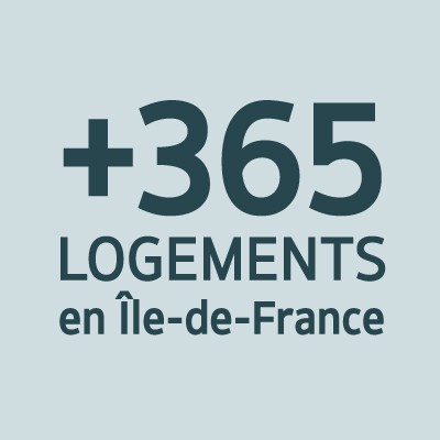 + 365 logements en Ile-de-France