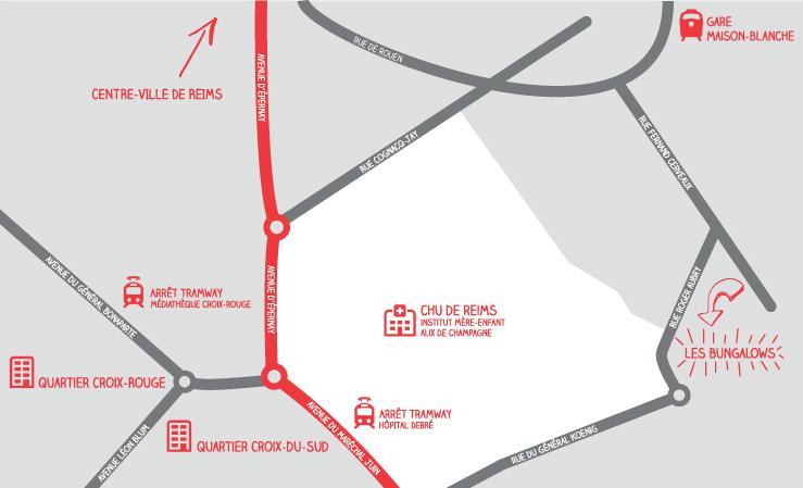 Emplacement des bungalows