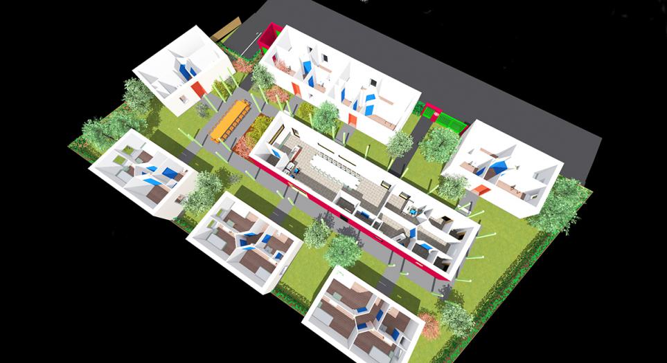 Perspective du projet - vue du dessus