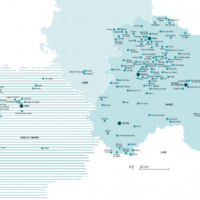 Carte des implantations