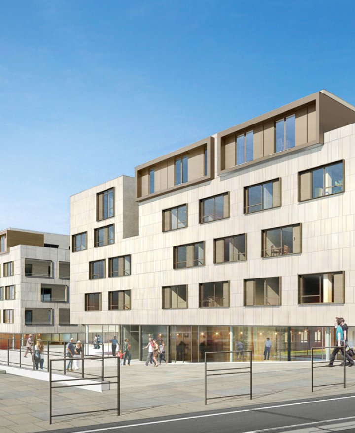 Résidence Beauséjour, Tinqueux : 16 logements en accession sociale à la propriété (PSLA), du T2 au T4, certifiés RT 2012. 